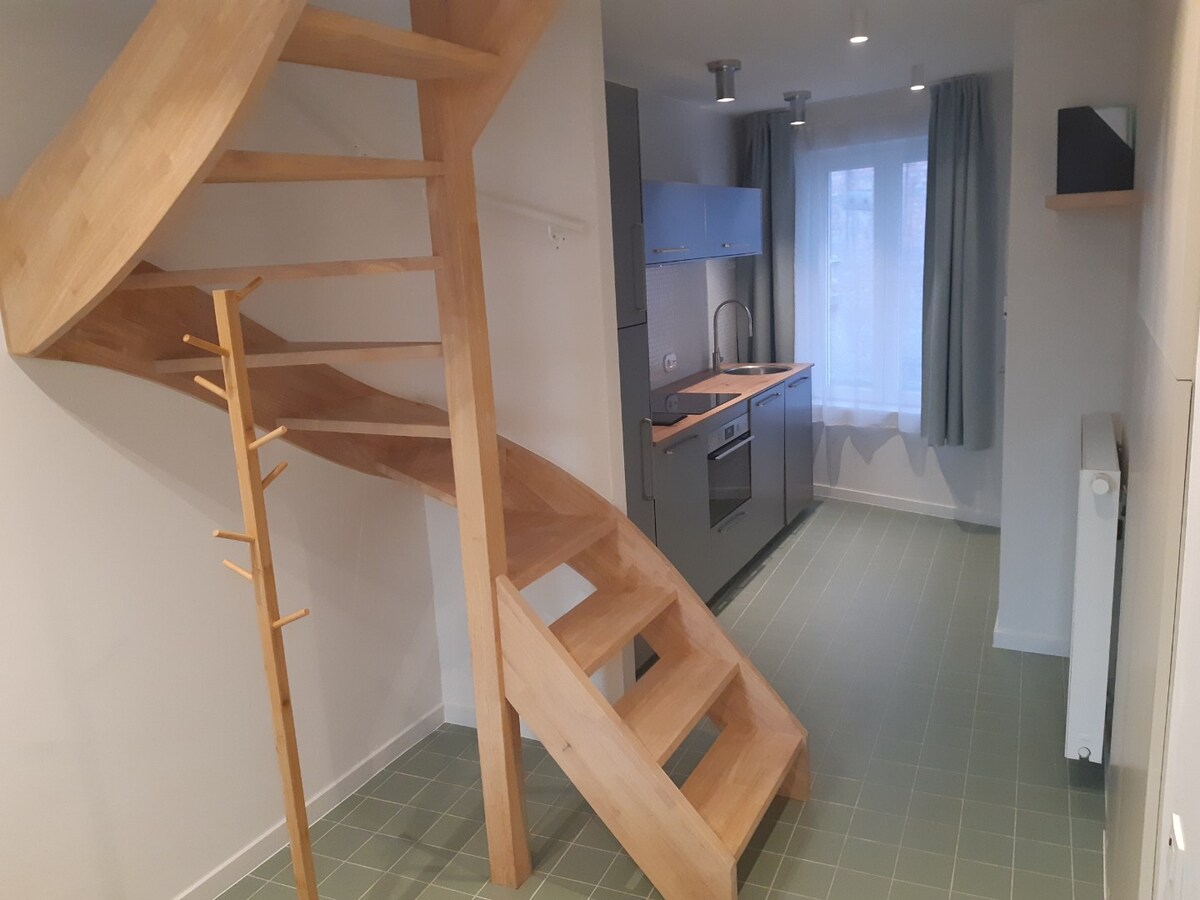 Stijlvol woonhuis-appartement. 