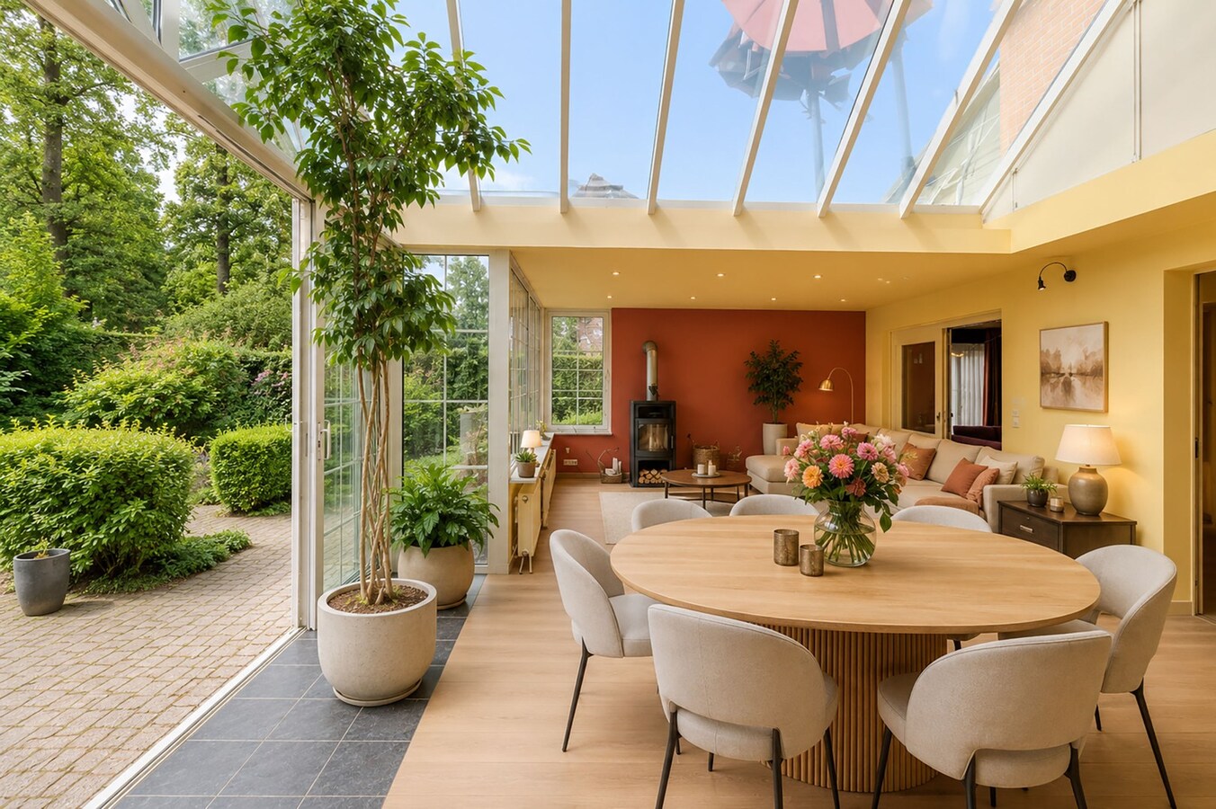 Ruim en charmant landhuis met 4 slpks en prachtige tuin 