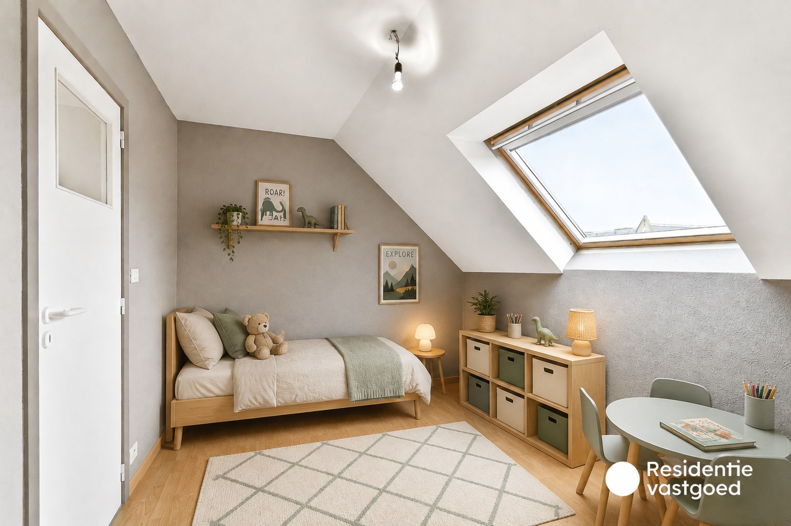 Duplex-appartement in rustige residentie met twee slaapkamers en terras 