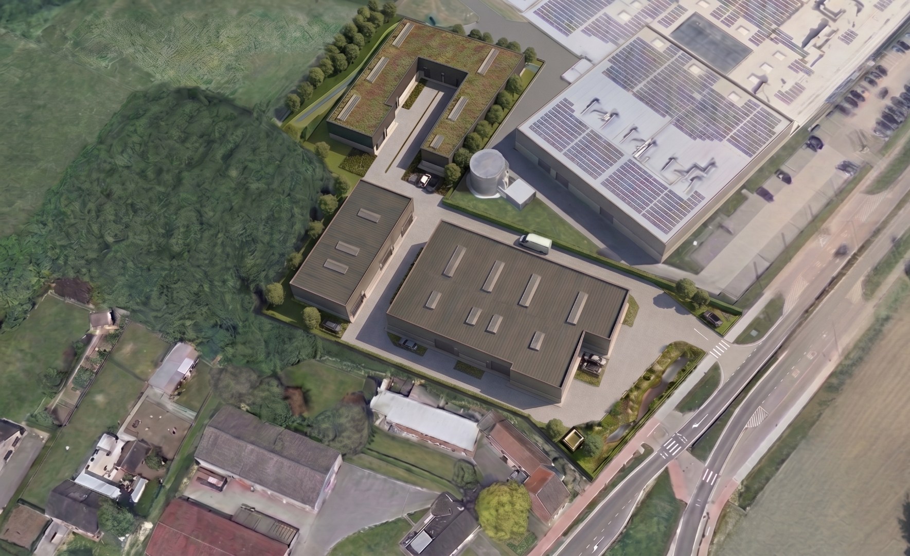 Nieuw te bouwen magazijnen te koop aan N14 in Zandhoven