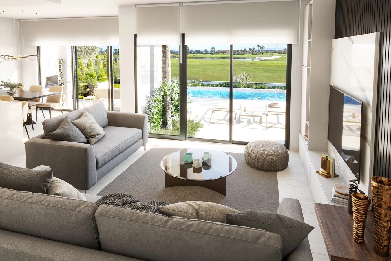 Nieuwbouw residentie aan de voorkant van de La Serena golfbaan in Los Alcázares 