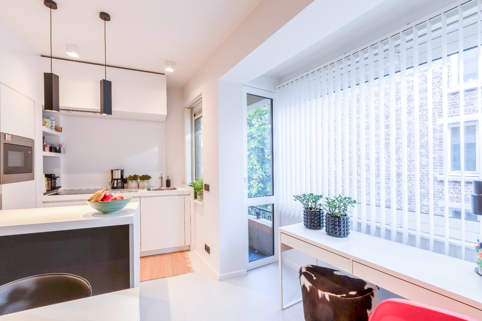 Exclusief 1-slp. app. in het centrum van de stad. 