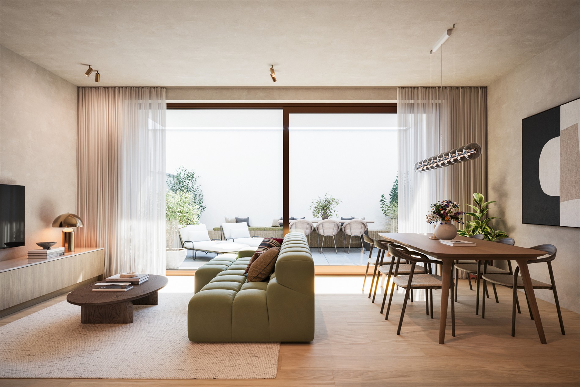 RESIDENTIE Santa Cruz–appartement met mooie zonnig terras gelegen in de Jozef Nellenslaan te Knokke. 