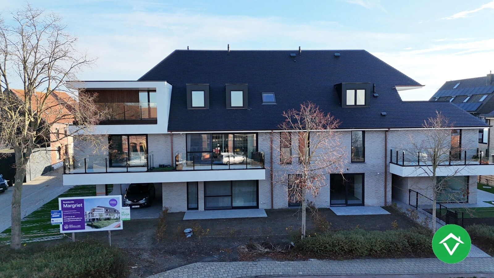 Nieuwbouwappartement met 2 slaapkamers en 1 terras in centrum Koekelare 