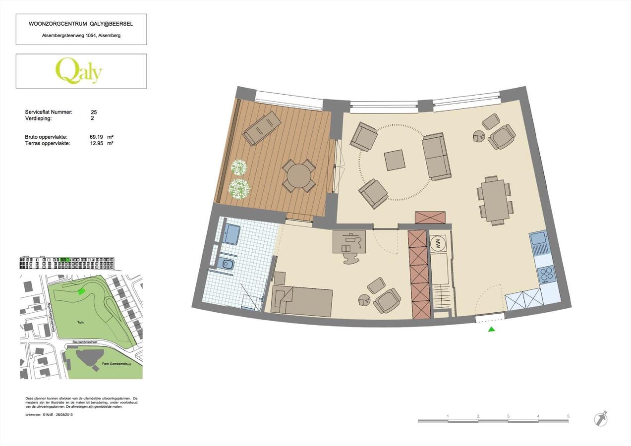 Verkocht service flat - Alsemberg