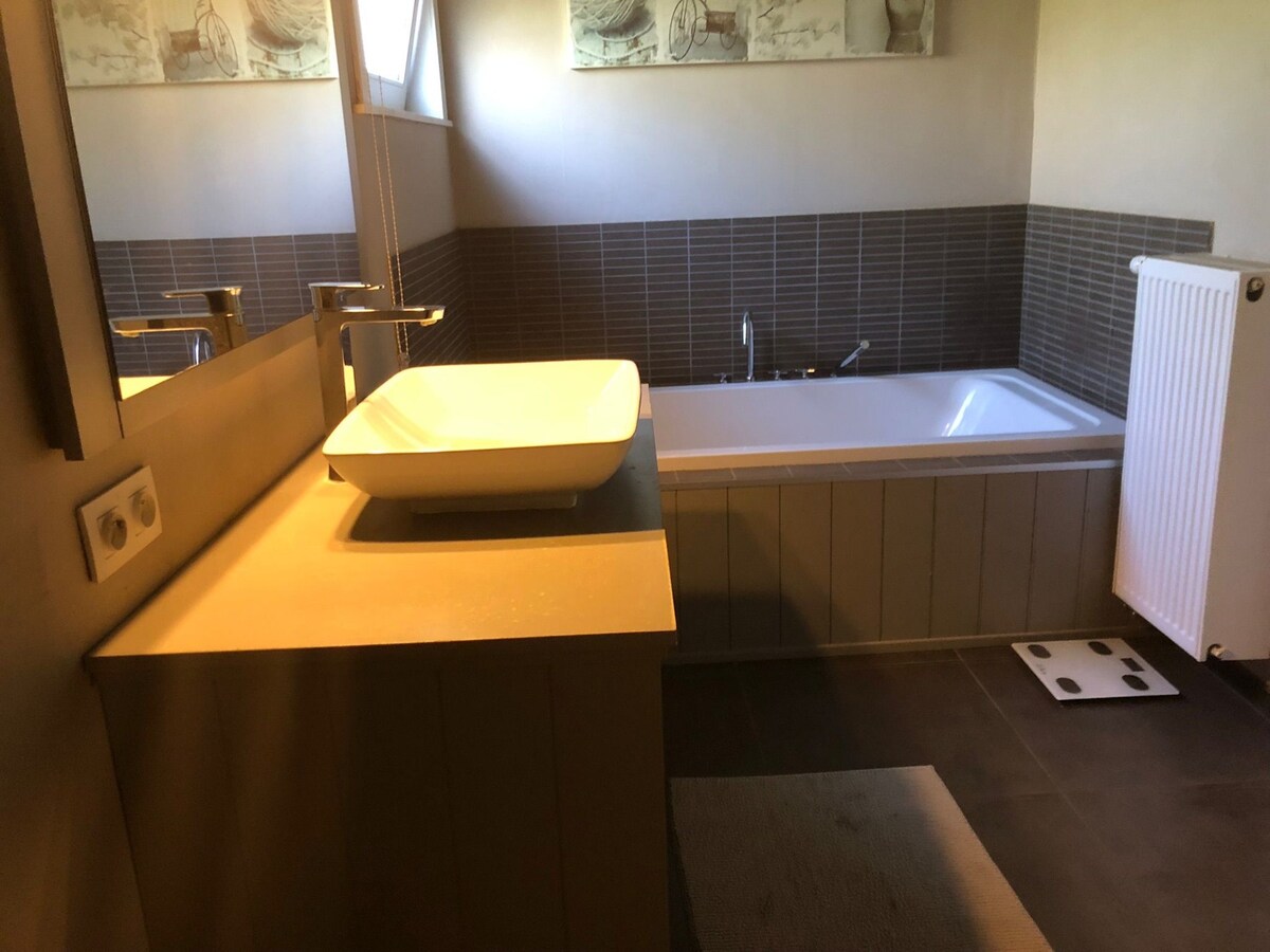 Alleenstaande woning met 5 slaapkamers en diepe tuin te Zarren 