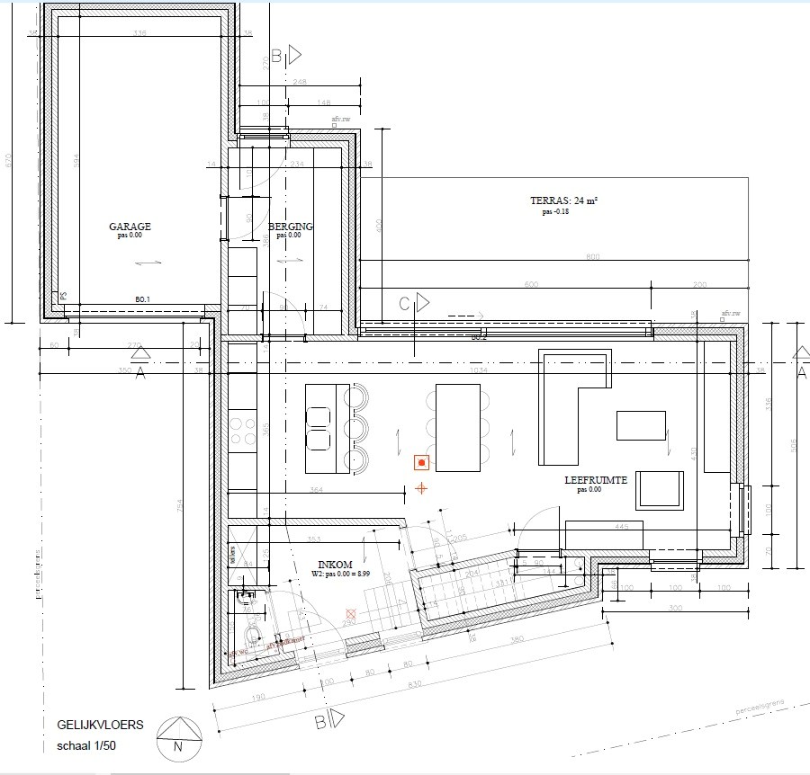 Nieuwbouwwoning met 3 slaapkamers inpandige garage , terras en tuin 