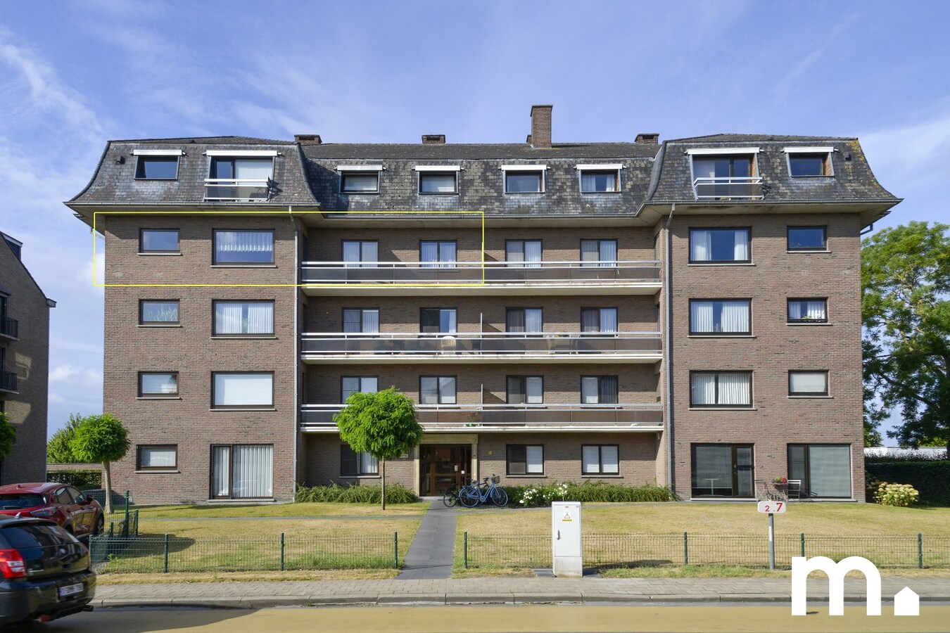 Energiezuinig Appartement EPC B  te koop in hartje Harelbeke met 2 slaapkamers en Garage! 