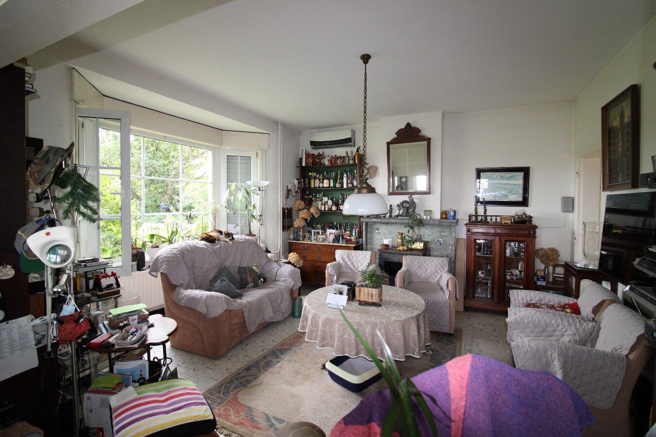 Charmante, te renoveren woning met hangar 