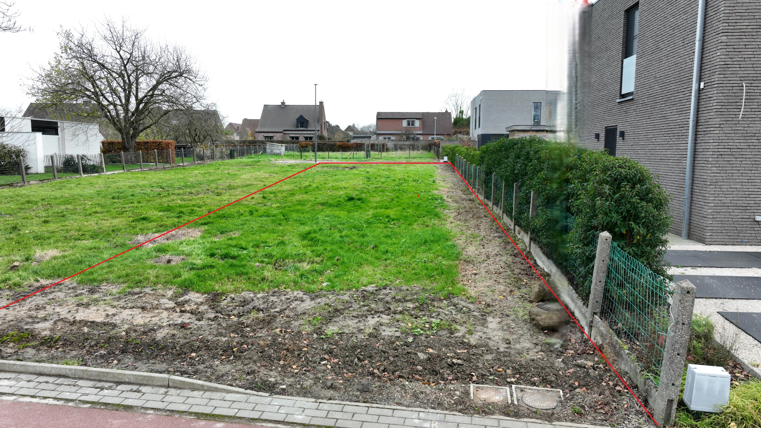 Bouwgrond voor halfopen bebouwing 