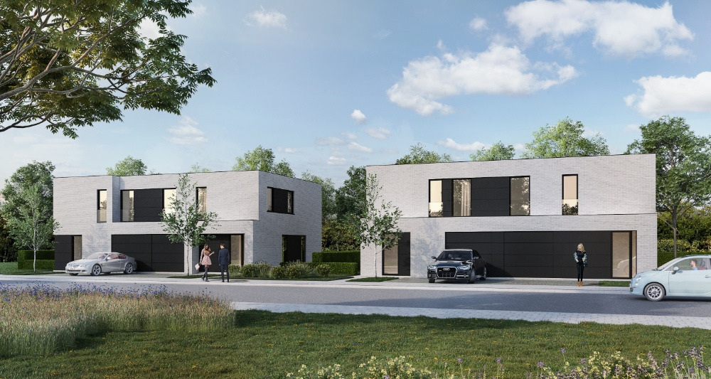 Prachtig nieuw project te Oudenburg bestaand uit 4 ruime halfopen woningen. 