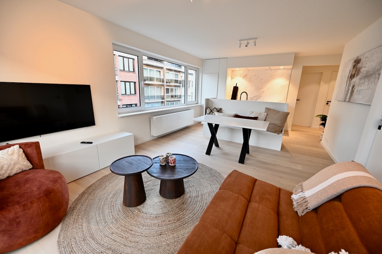 Recent appartement gelegen nabij het Rubensplein op wandelafstand van het strand. Momenteel in afwerking. 