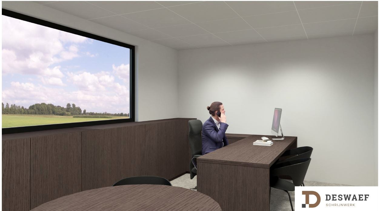 Prachtige kantoorruimte, 275 m², met private parking, gunstig gelegen te Torhout. 