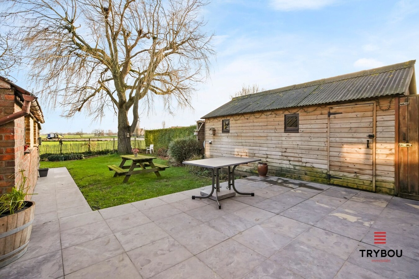 🏡 Ruime kangoeroewoning met prachtig tuinzicht in Klerkenstraat 31 – Kortemark 