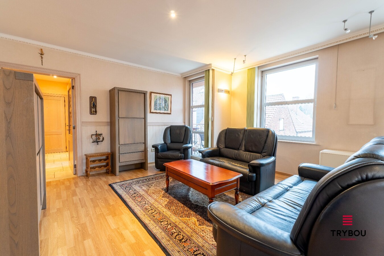 Ruim woon-appartement (120m²) met zicht op de Markt van Houthulst 