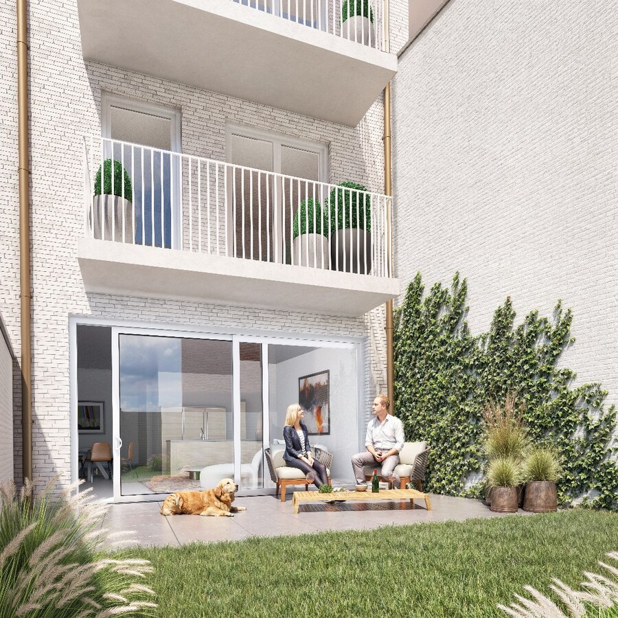 Lichtrijk gelijkvloers nieuwbouwappartement vlakbij de zeedijk 