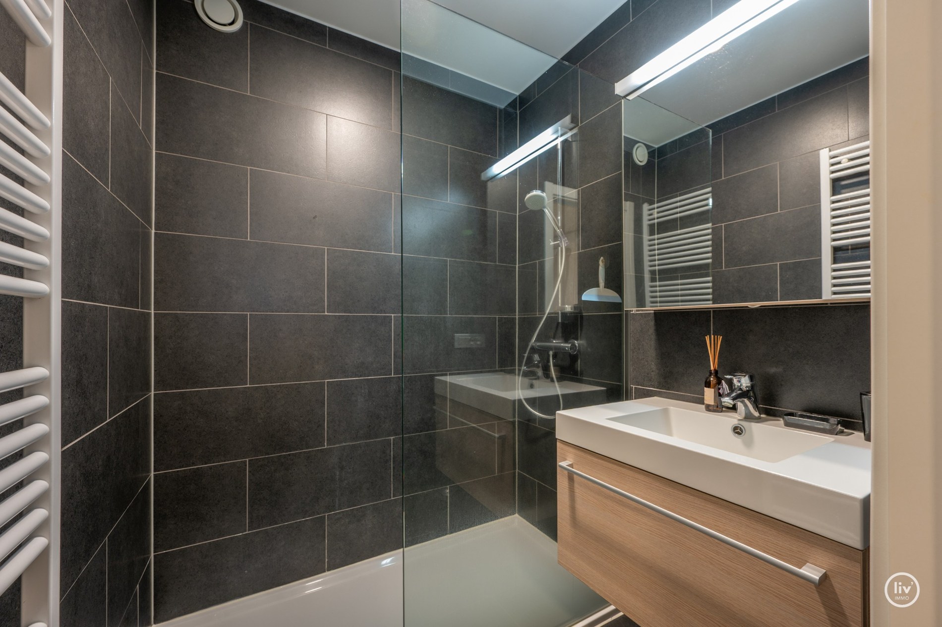 Gezellig 1 slaapkamerappartement gelegen in een récent gebouw in de Fincentlaan te Knokke. 