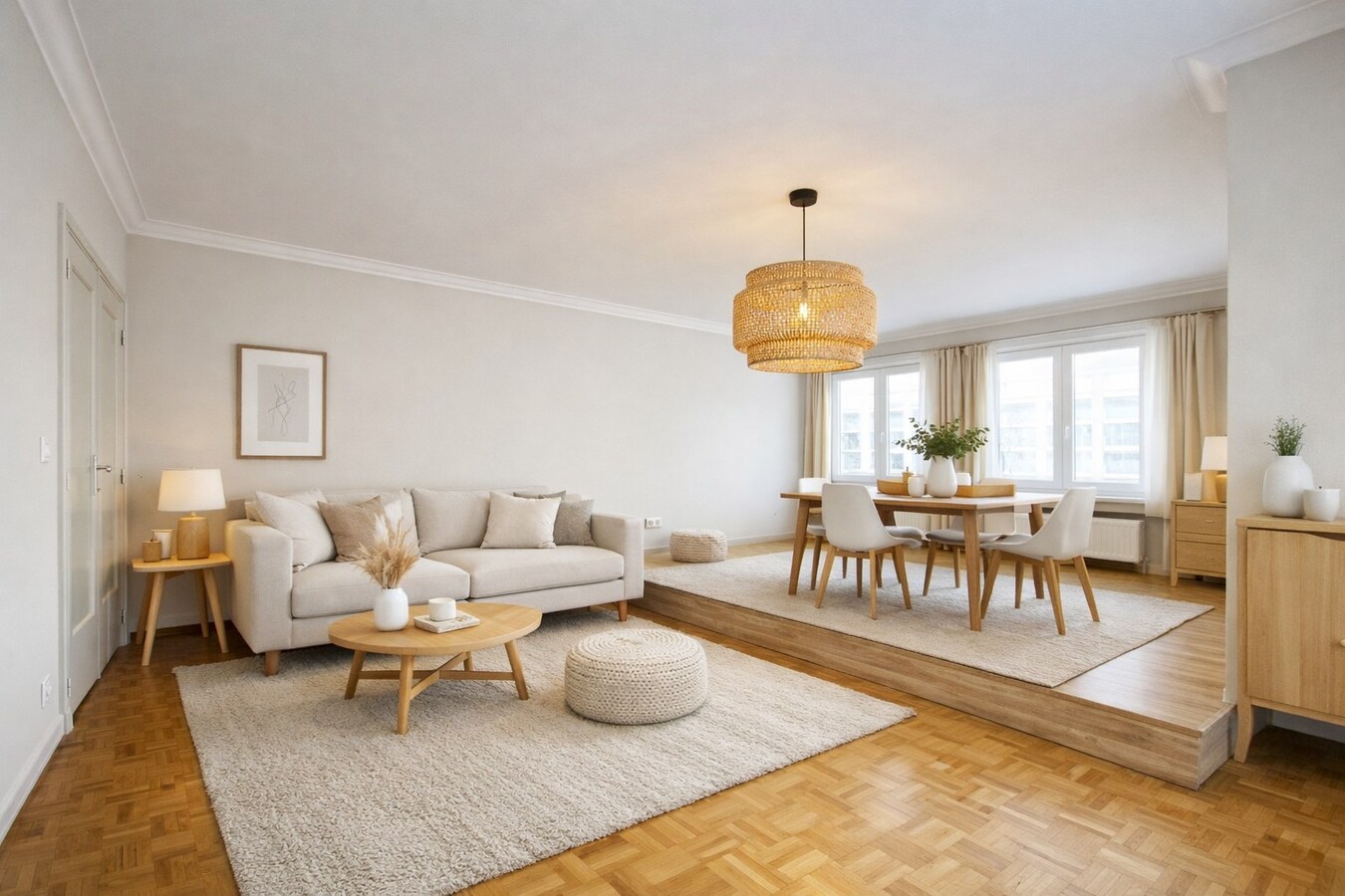 Groot hoekappartement met open zicht over de markt te Blankenberge 