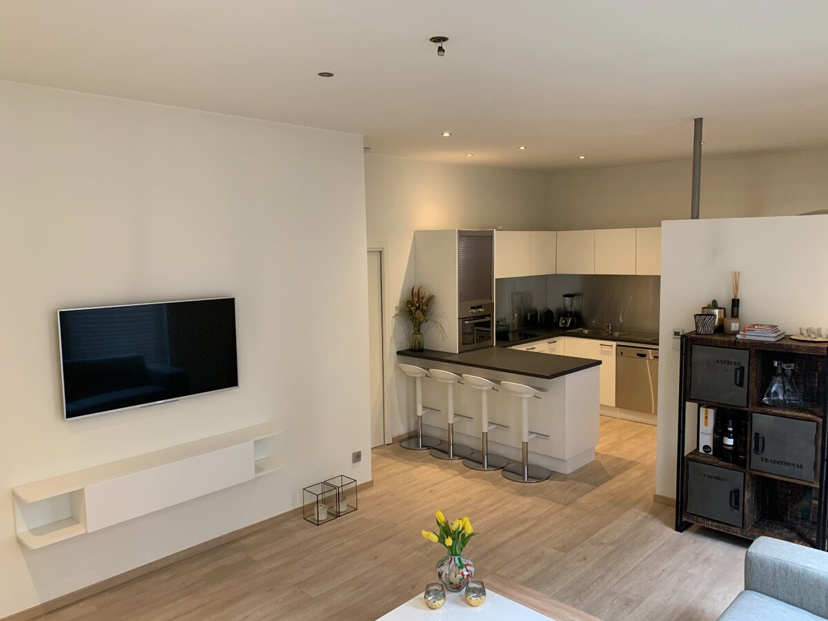 Hedendaags, gelijkvloers appartement in het centrum van Maaseik! 