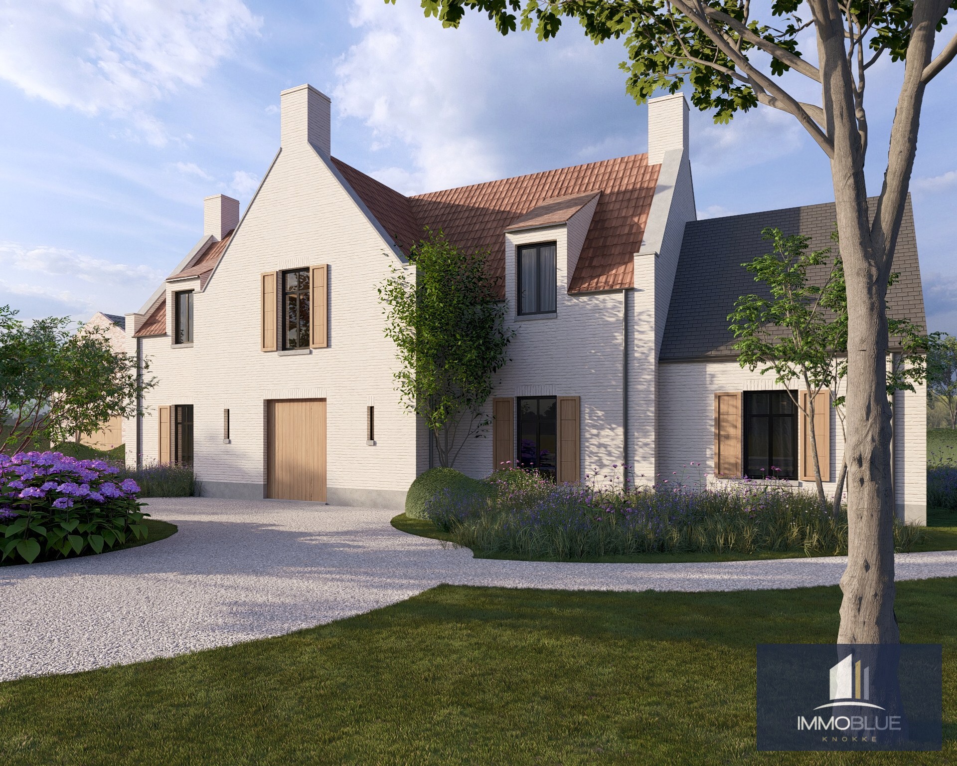 Exclusieve bouwgrond met open zicht gelegen aan het Zwin met goedgekeurde bouwplannen. 