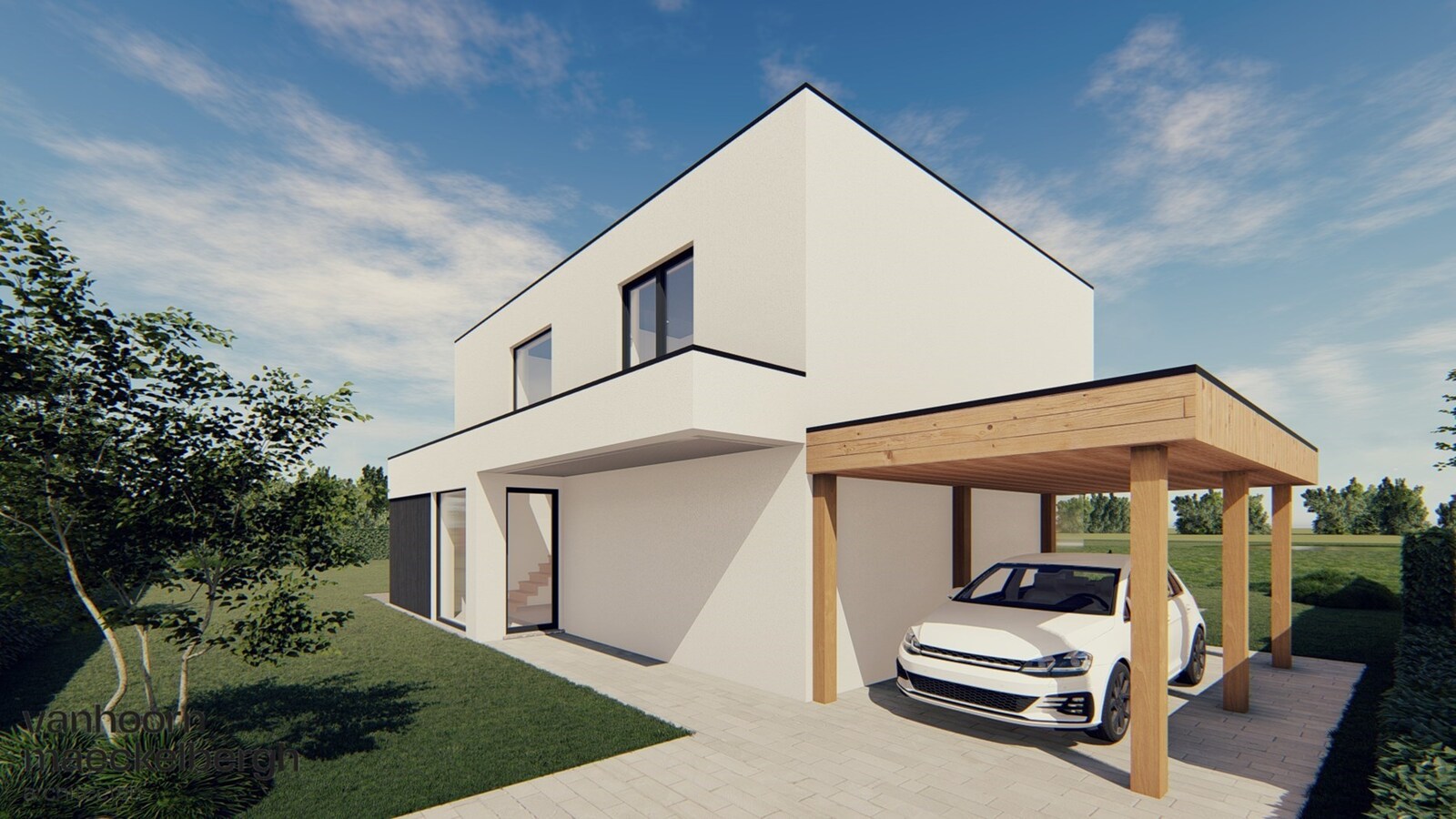 Rustig gelegen alleenstaande nieuwbouwwoning met 3 slaapkamers en prachtig zicht op de velden te Gistel 