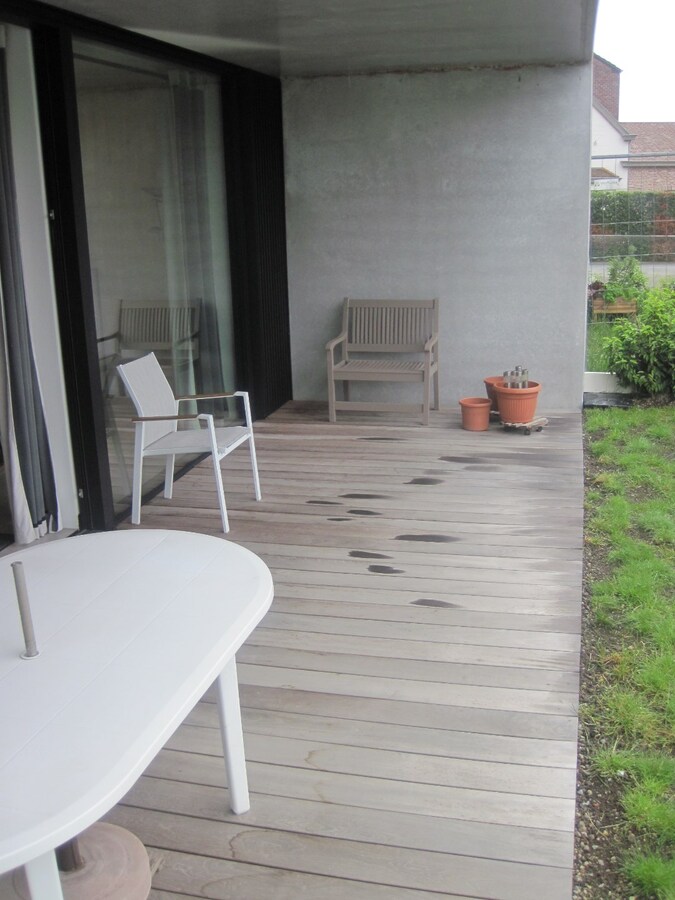 1 slp gelijkvloers appartement met tuin. 