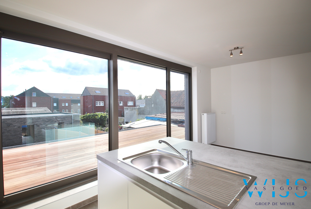 NIEUWBOUW APP. met ruim zonneterras &amp; garage te Zelzate ! 