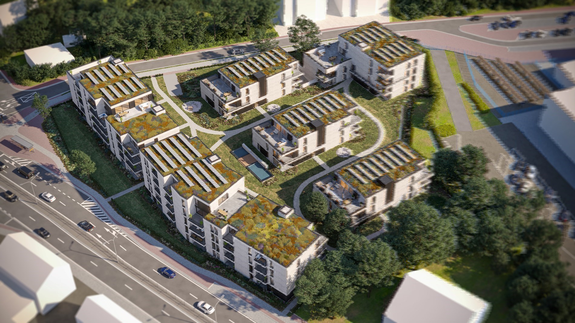 Penthouse op de 3de verdieping van 100,50m² met twee slaapkamers 