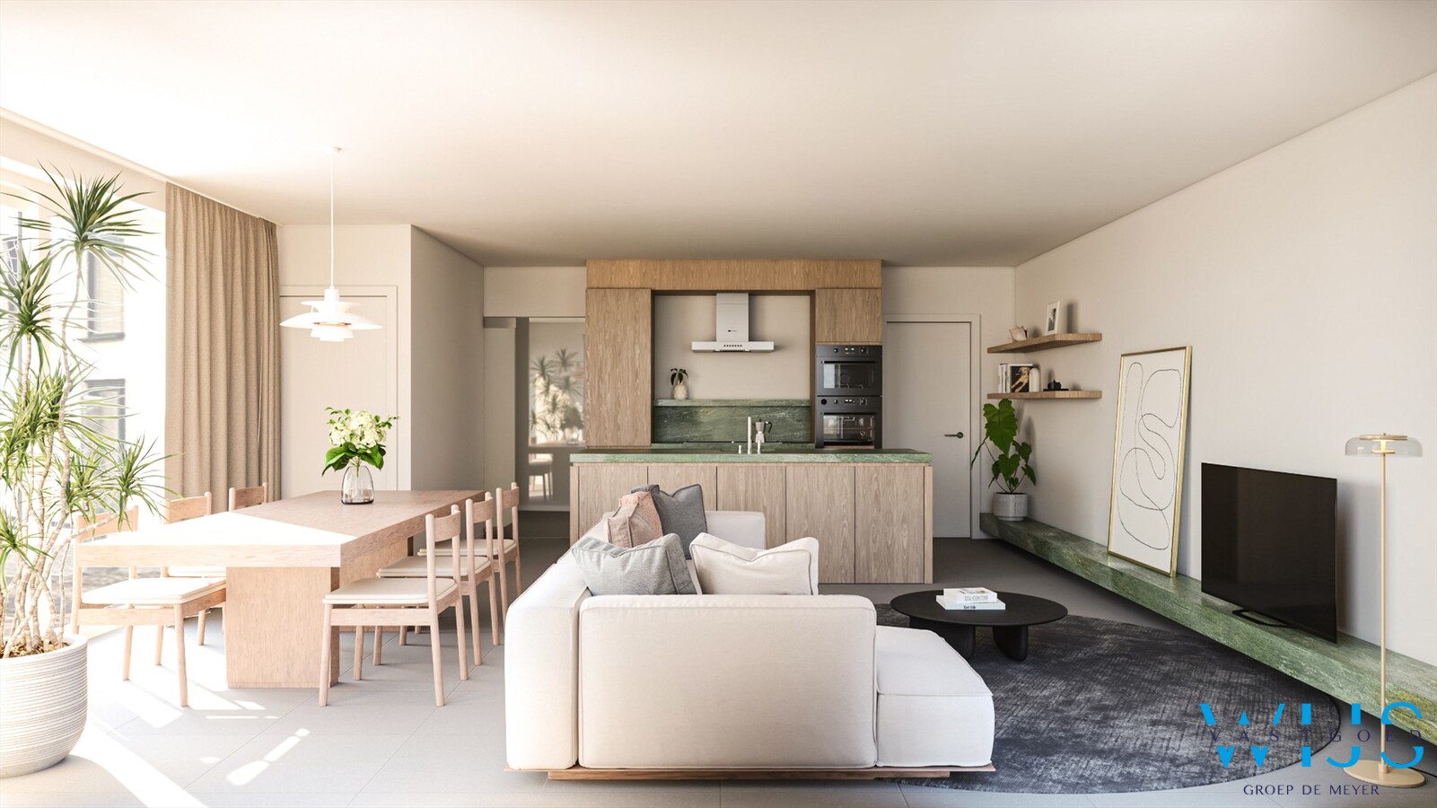Moderne gezinswoning met 4 slaapkamers en tuin 