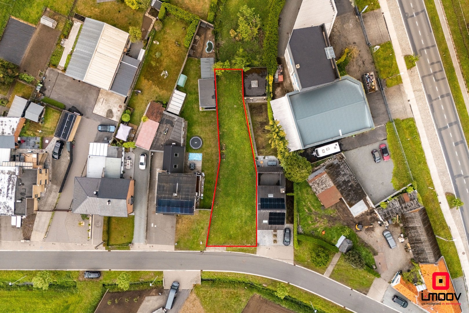 Bouwgrond 455 m² voor halfopen bebouwing op rustige ligging in Laarne 
