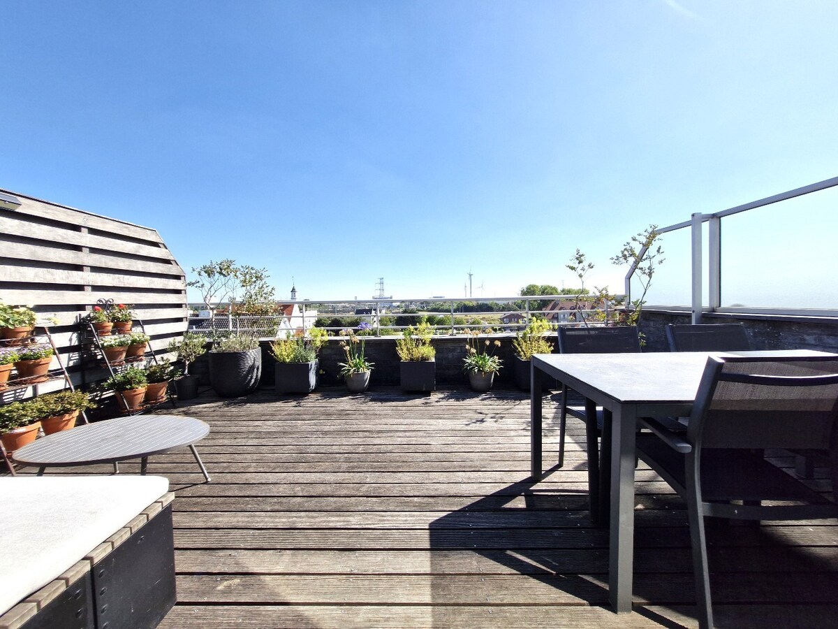 Lichtrijk appartement met groot zonneterras te Zeebrugge – op wandelafstand van de zeedijk 