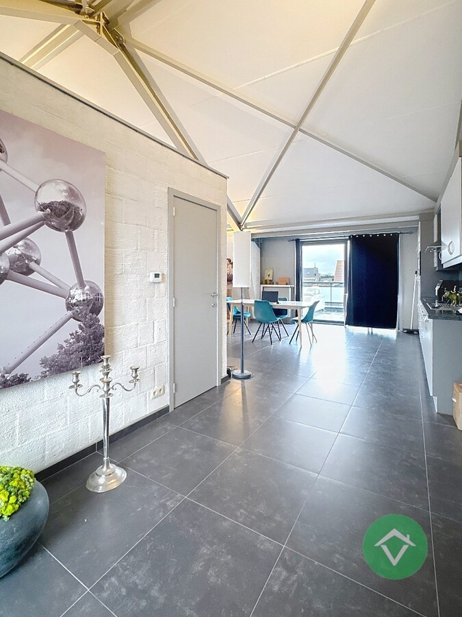 Lichtrijke Loft met 1 slaapkamer te Oostende 