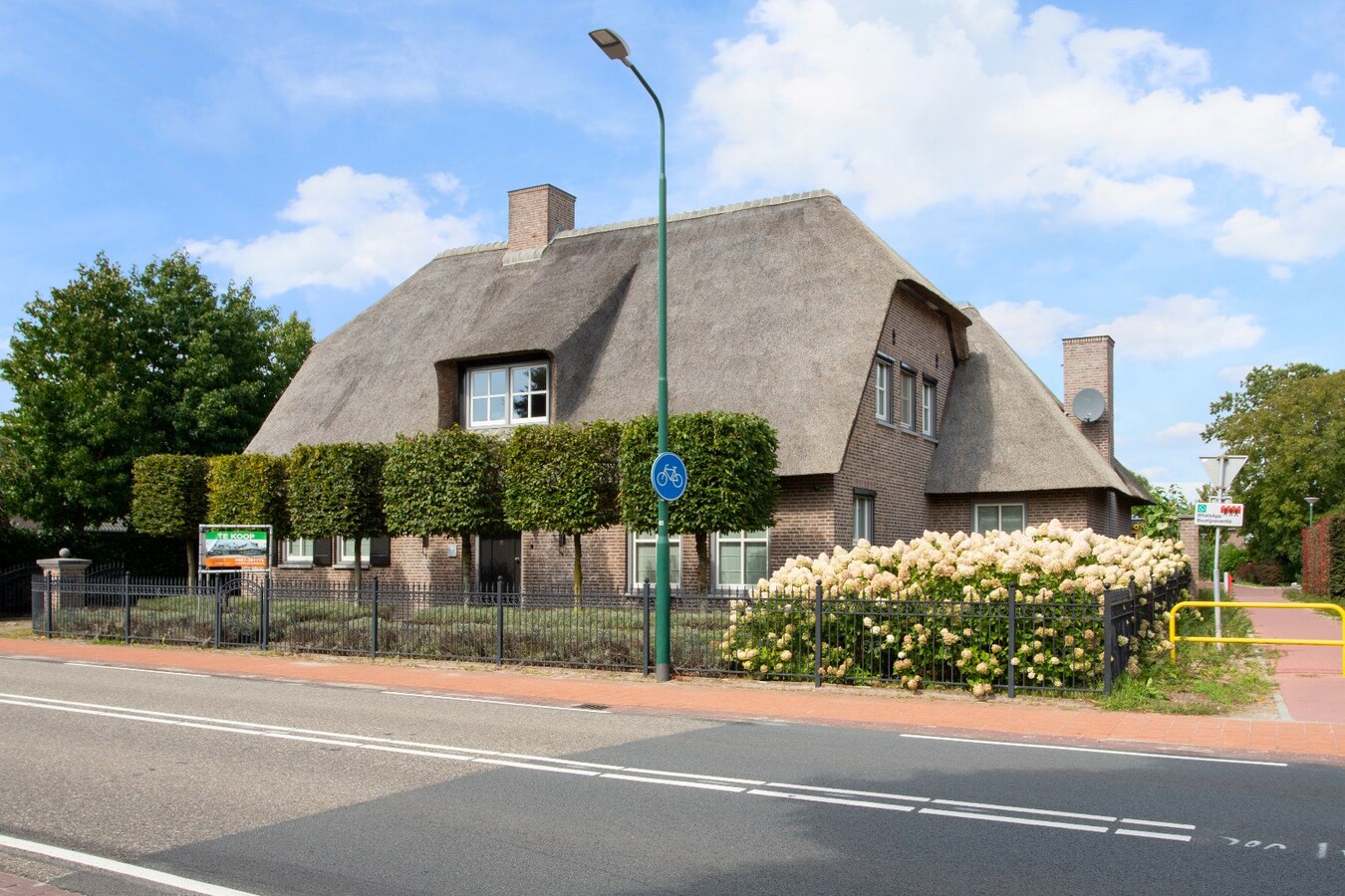 Riante vrijstaande villa met rieten dak gelegen op een perceel van 1.240 m2. 