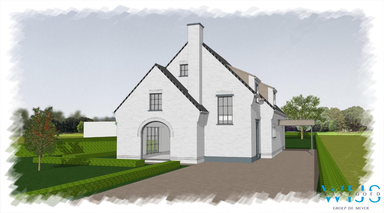 Ruime bouwgrond van 1.998 vierkante te Oosteeklo ! 