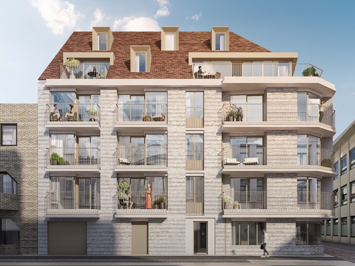 Modern tweeslaapkamerappartement in nieuwbouwresidentie “Antoine” – centraal gelegen in Heist 