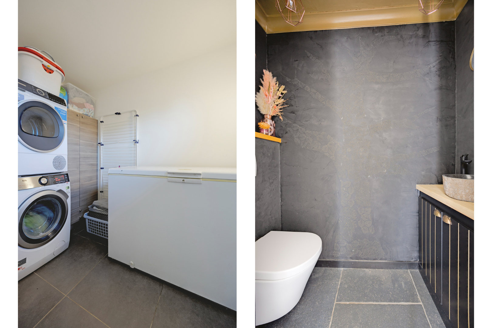 Apart toilet en wasplaats