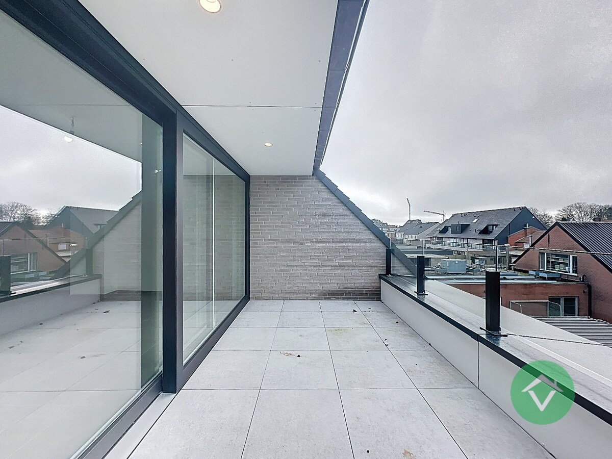 Nieuwbouwappartement met 2 slaapkamers en 2 terrassen in centrum Koekelare 