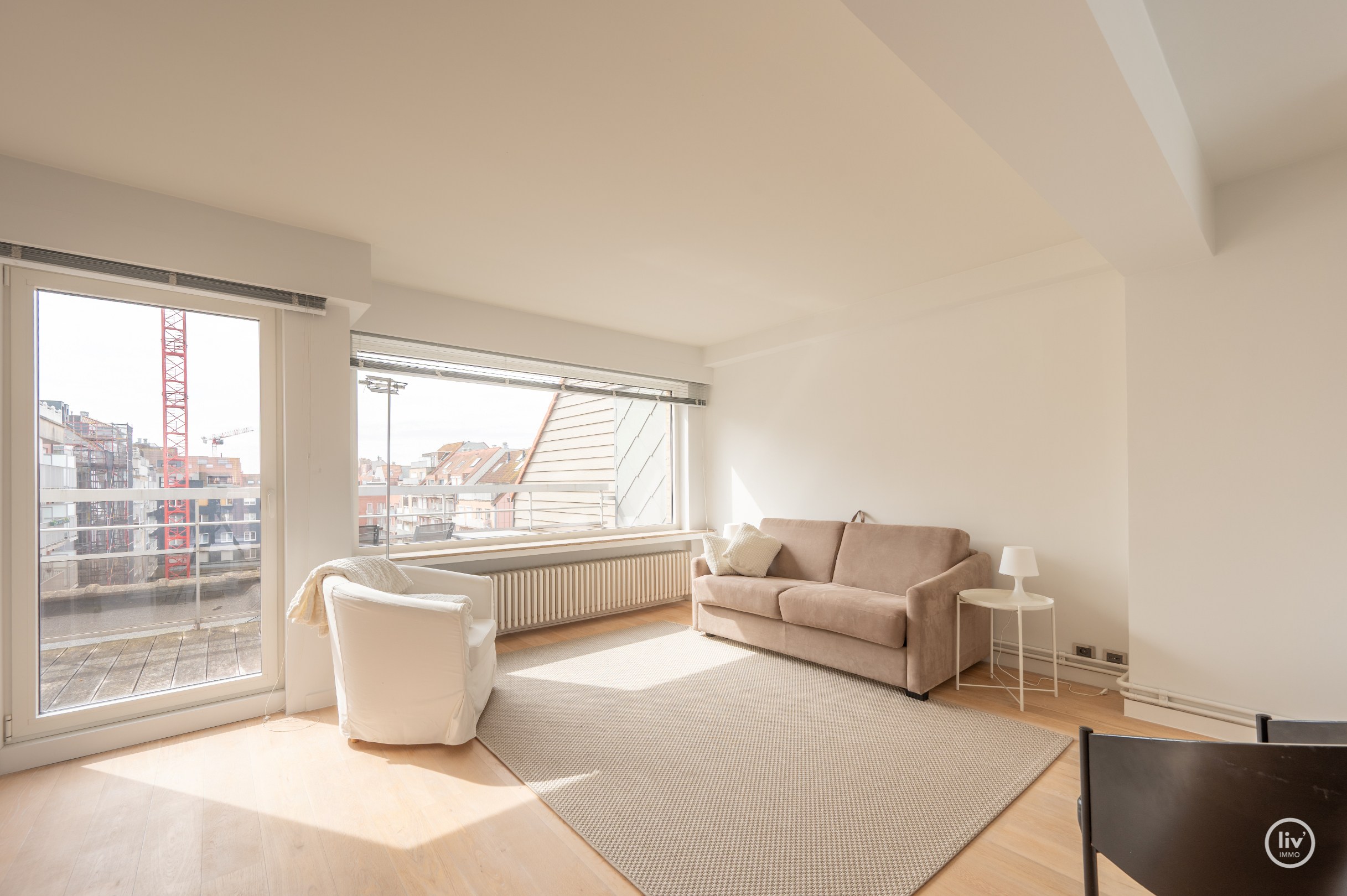 Volledig afgewerkt Hoekappartement + studio centraal gelegen in Knokke 