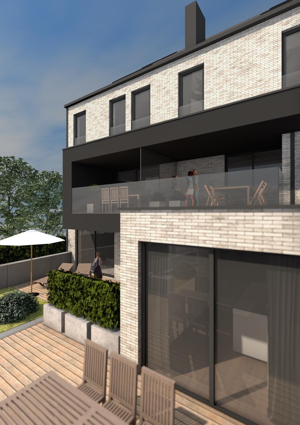 8 moderne appartementen met terras. 