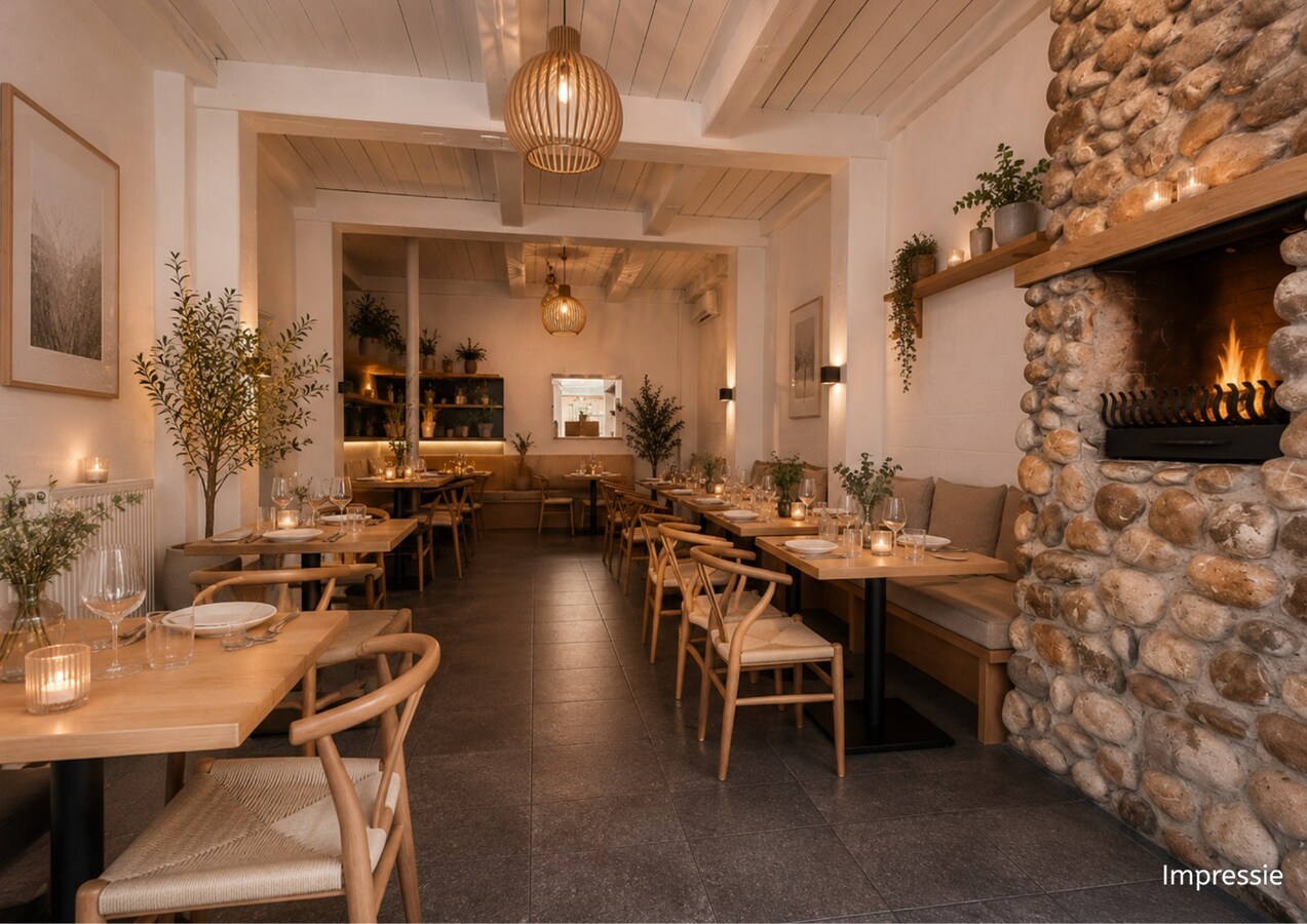 Polyvalent handelspand (restaurant, afhaalrestaurant, wijnbar,  kantoor, winkel...) gelegen op 100 meter van de historische markt van Maaseik! 
