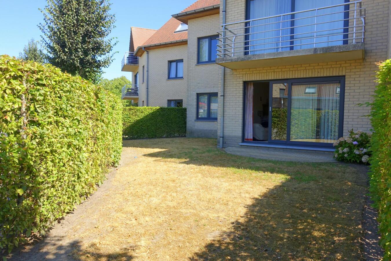 Gelijkvloers appartement met zonnige tuin 