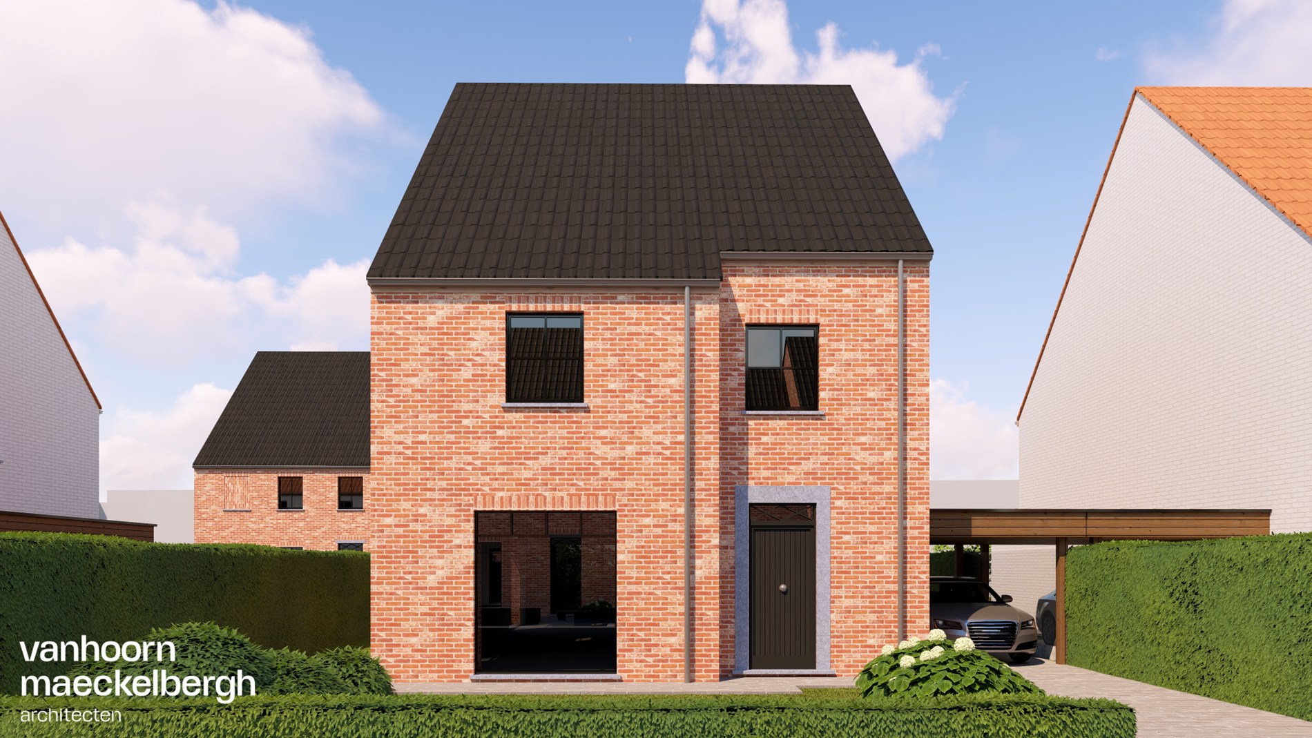 Nieuwbouwvilla in residentiële buurt nabij het centrum van Gistel 