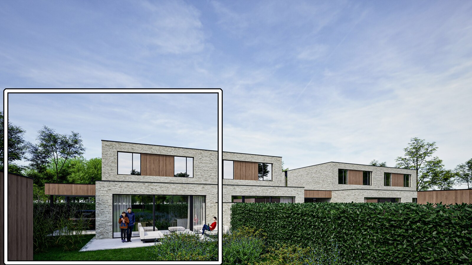 Mijmeren over de velden - luxueuze half open nieuwbouwwoning in Rotem 