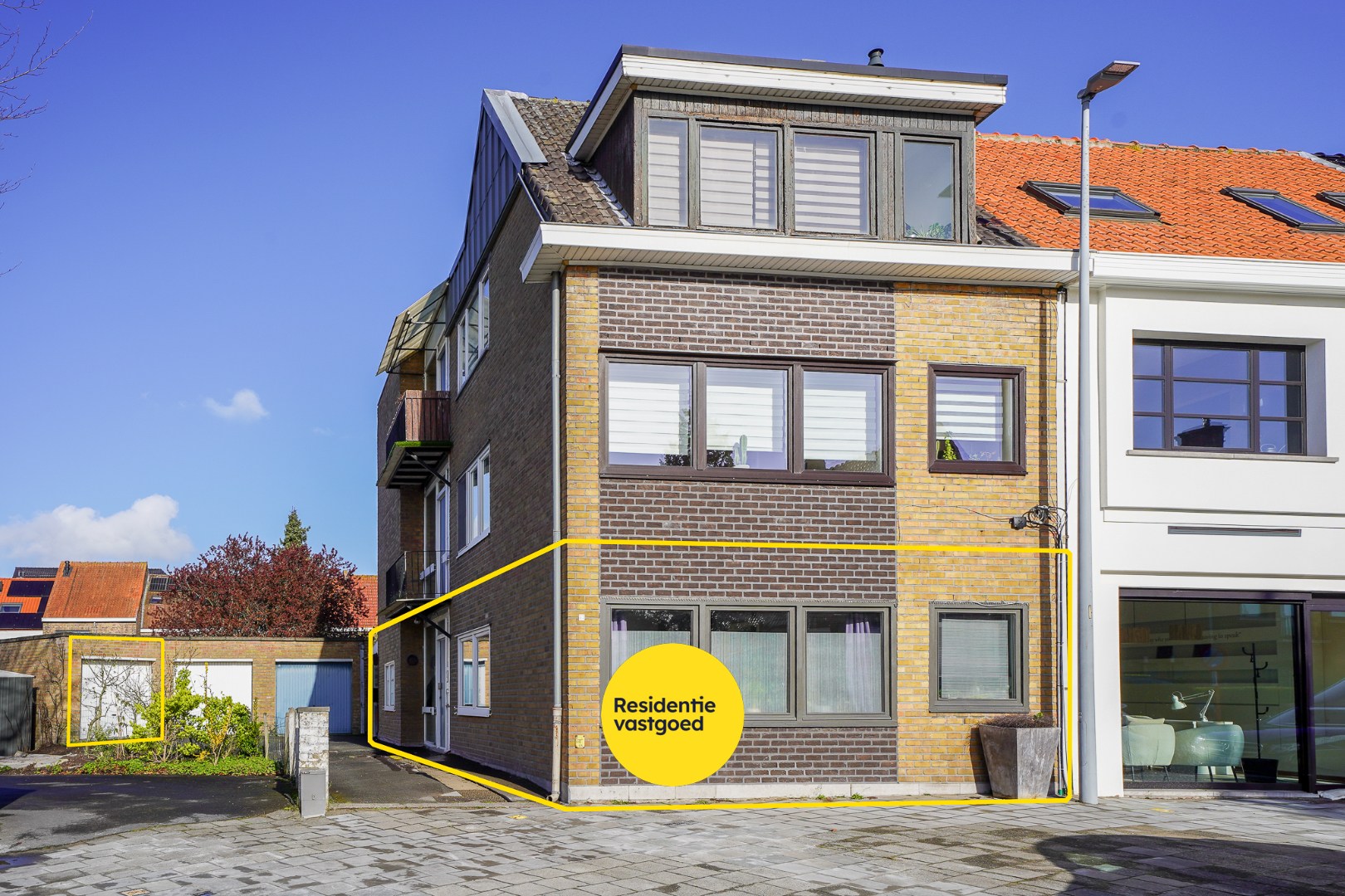 Gelijkvloers appartement met grote tuin (573 m²) in Sint-Andries 