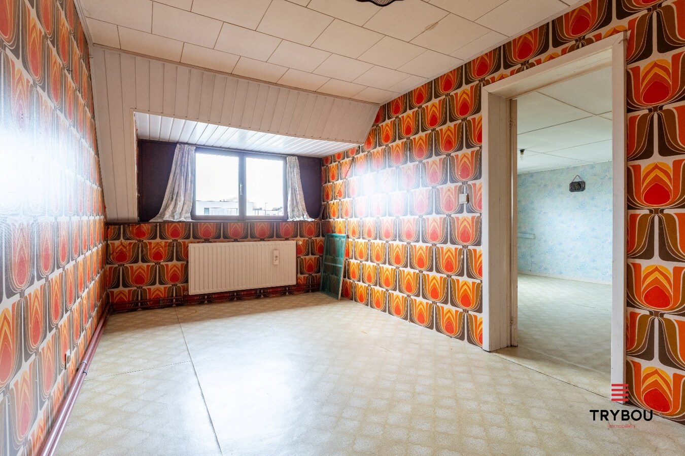 Te koop ; groot perceel, 1126 vierkante meter, met woning te Houthulst 