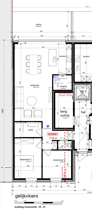 Gelijkvloers nieuwbouw appartement met 2 slaapkamers en tuin 