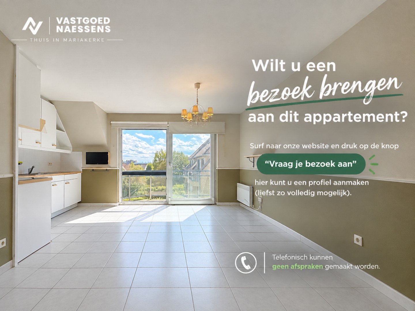 DUPLEX-APPARTEMENT MET 1 SLPK EN TERRAS 