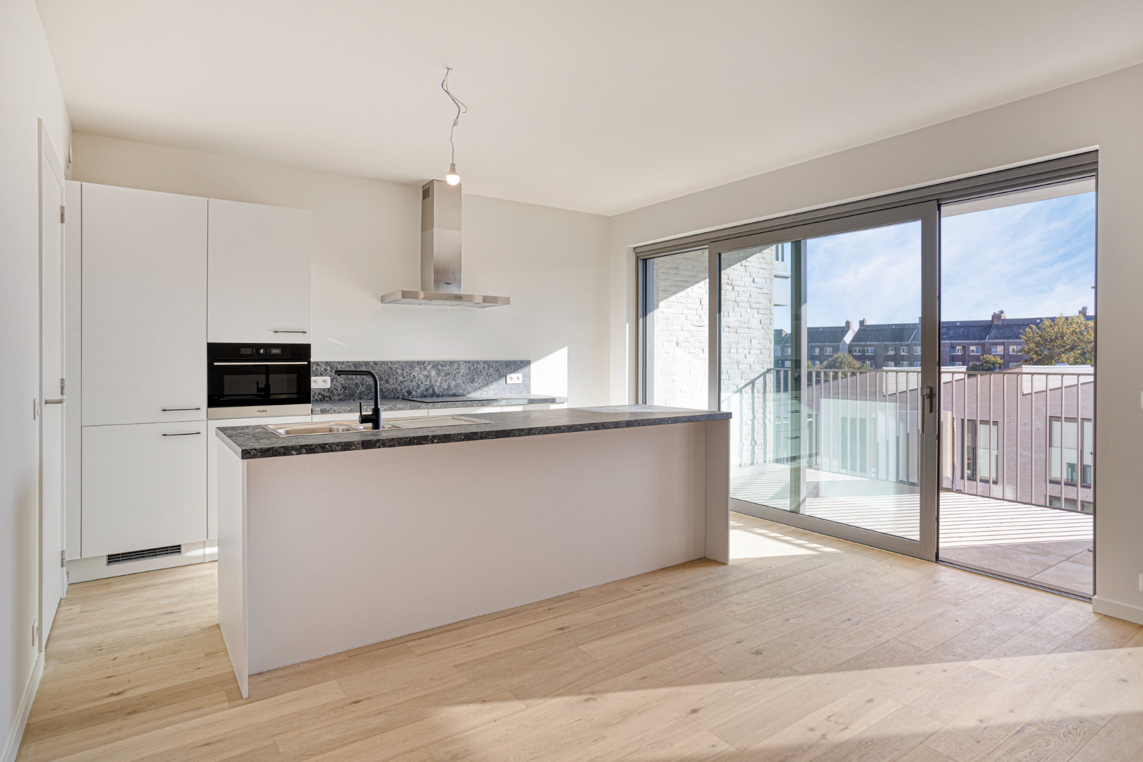Nieuwbouw appartement met 3 slaapkamers, 2 badkamers, terras, 2 autostaanplaatsen en kelderberging in Leuven! - EPC A - bewoonbare opp. 108 m² 