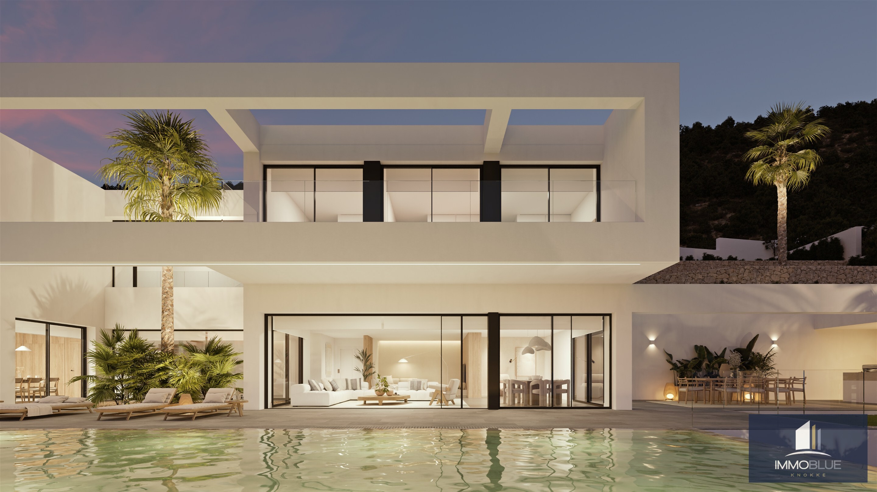 Designvilla in Benissa met infinity pool. 