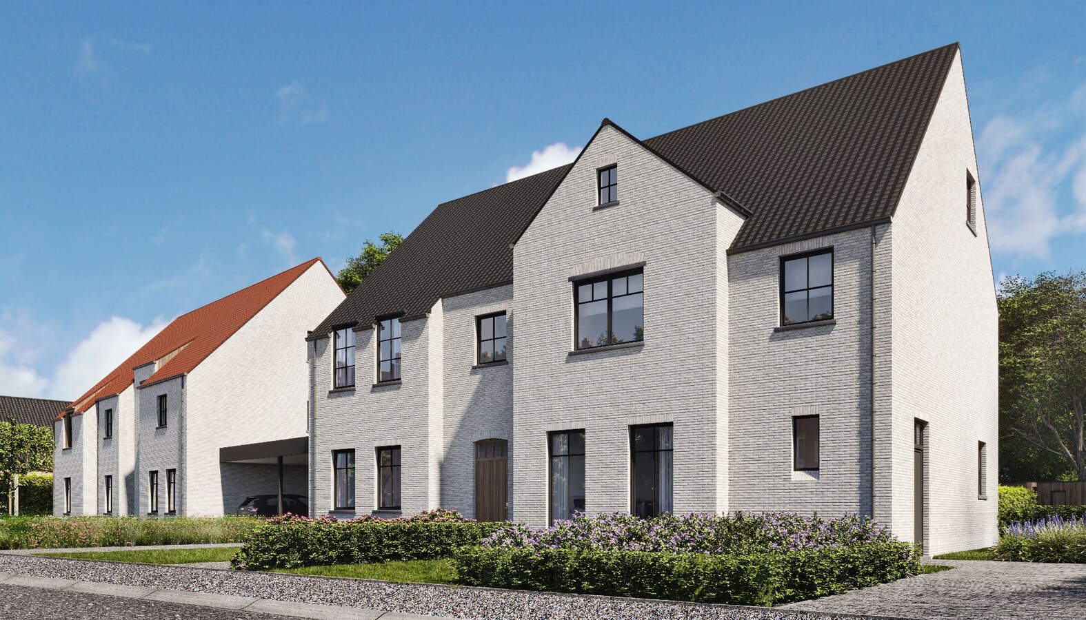 Energiezuinig nieuwbouwproject in het centrum van Kermt. 